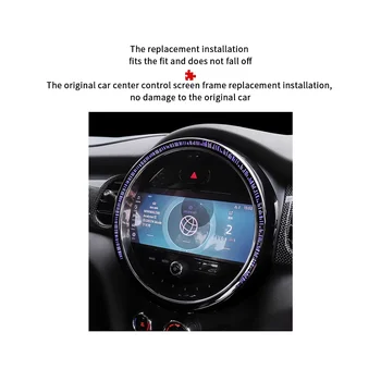 За MINI Cooper F55 F56 централна конзола екран декоративна рамка за Mini F57 капак за управление на автомобилен център 2014- 2022 8.8 инча