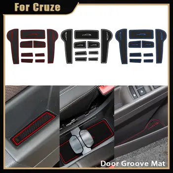 9Pcs силиконови стелки за врати за автомобили за Chevrolet Chevry Cruze седан хечбек 2009 - 2014 врата слот против хлъзгане Аксесоари