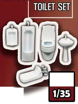 1/35 Стара тоалетна Комплект Фигура от смола Комплекти модели Миниатюрни gk Разглобяване Небоядисани