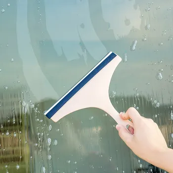 1PC Домакински почистващ препарат за огледала за баня със силиконов държач за острие Кука за автомобилни стъкла Скрепер за чистачки за чистачки