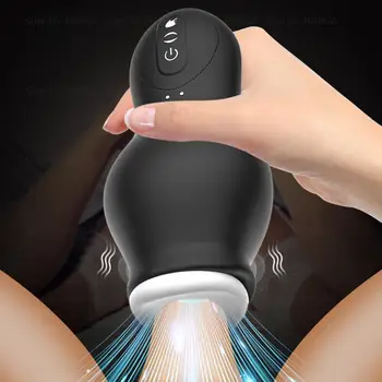 Мастурбатор за мъже Автоматично смучене мъжки машина орално вагинален пенис вибратор секс играчка за мъже мастурбация купа свирки машина